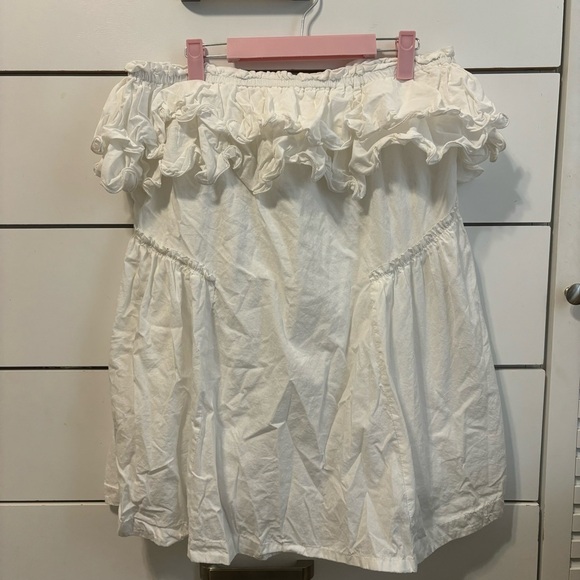 Free People Have A Thing For You White Strapless Mini Dress - Picture 2 of 8